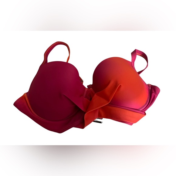 NWT SHEIN Bikini Top Orange and Pink 1XL - Picture 9 of 9